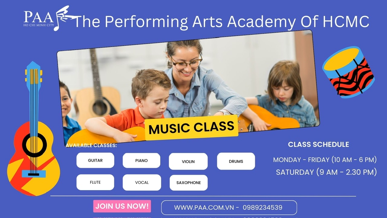MUSIC CLASS in An Khanh (Thao Dien) HCMC