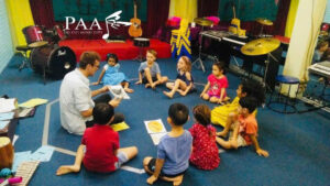 Music appreciation for toddlers, Early childhood music HCMC, Music school An Khanh, Thao Dien music classes, Music for kids District 2.