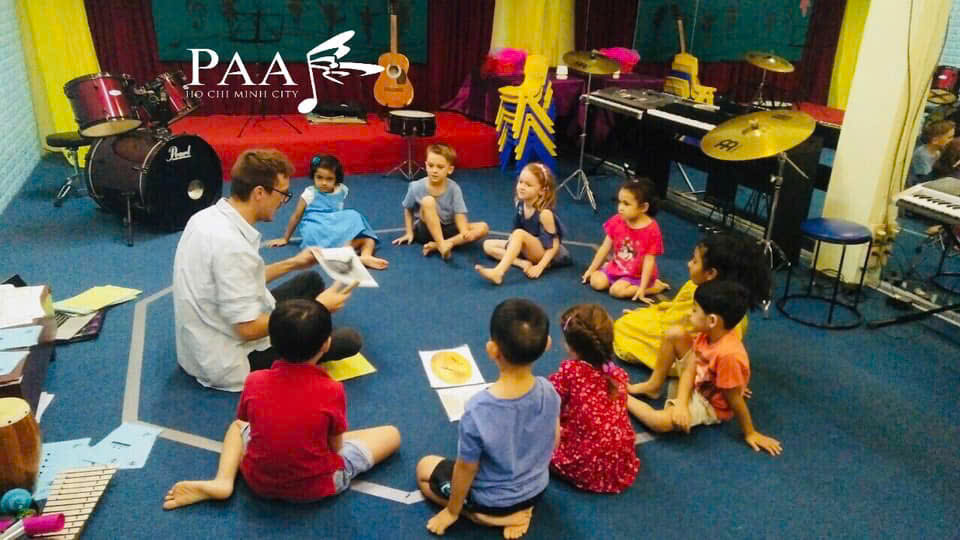 Music appreciation for toddlers, Early childhood music HCMC, Music school An Khanh, Thao Dien music classes, Music for kids District 2.